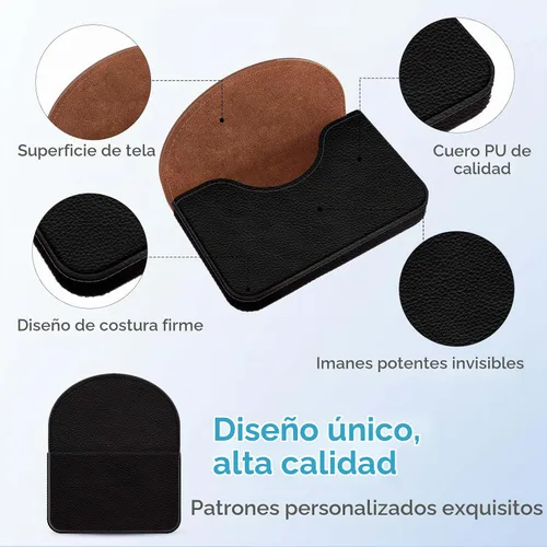 Vista 3 de Tarjetero, Estuche para Tarjetas de Visita de Cuero PU con Impresión de Color y Patrón, Porta Tarjetas con Billetera, Bolsillos Magnéticos