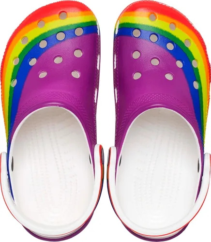 Vista 4 de Crocs Unisex-Adult Classic Rainbow Dye Clog