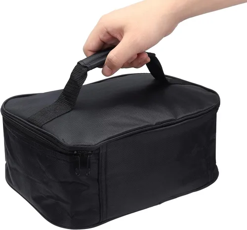 Vista 3 de Mini horno portátil de calefacción eléctrica para coche, calentador de alimentos portátil de 12 V, calentador eléctrico de calentamiento rápido