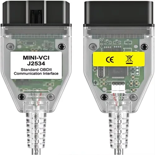 Vista 3 de Mini Vci J2534 Cable para Toyota Adaptador de escáner de conector para Toyota TIS Techstream, 16pin Programación Cable de diagnóstico TIS Techstream