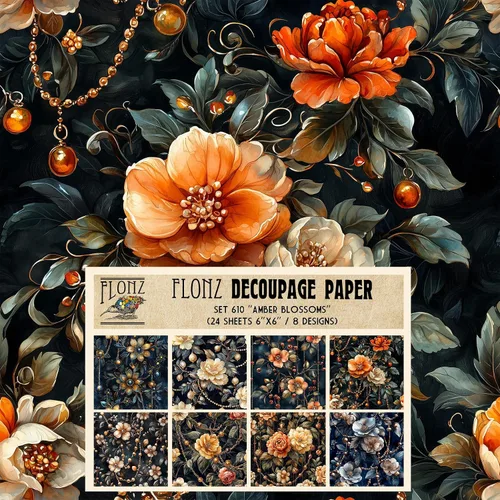 Vista 6 de Decoupage - Paquete de papel (24 hojas de 6 x 6 pulgadas) Secret Garden # Papel de patrón de estilo vintage para decoupage, manualidades y álbumes