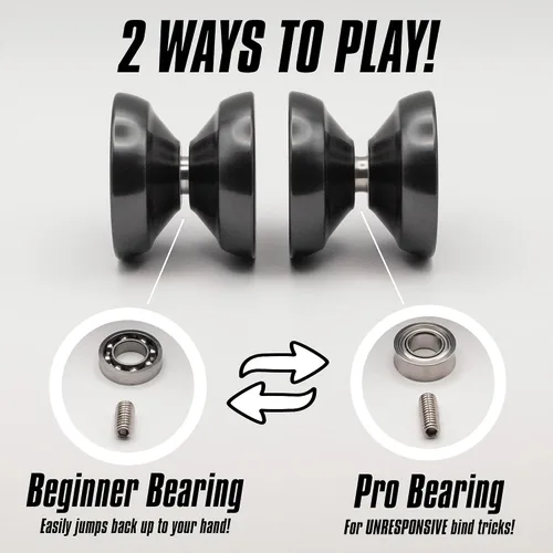 Vista 3 de R1 PRO - YoYo Profesional de Alta Gama - Yo para Adultos y Niños 8-12 - Dual y No Sensible - YoYo de Trucos - Amigable para Principiantes