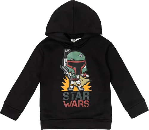 Vista 3 de STAR WARS Boba Fett - Sudadera con capucha de forro polar para niños pequeños y grandes