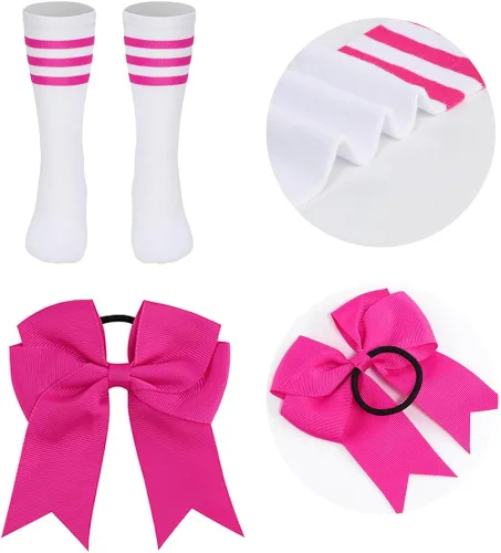 Vista 4 de yolsun Disfraz de animadora para niñas, bonito uniforme de Halloween