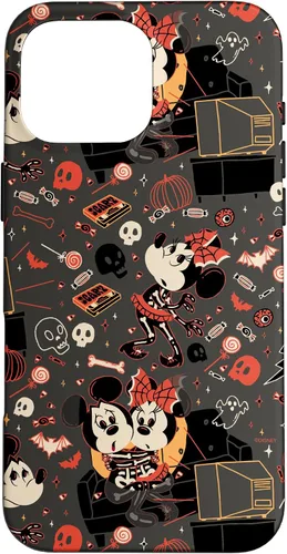 Vista 19 de iPhone 16 Disney Mickey Mouse & Minnie Mouse Scary Sweet Halloween Case