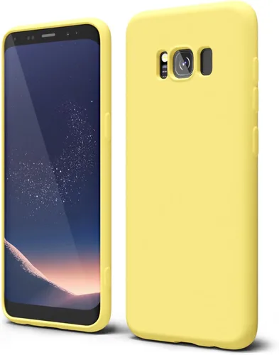 Vista 122 de oakxco Funda para teléfono Samsung Galaxy S8 de silicona líquida, delgada y fina de gel de goma suave TPU cubierta protectora simple llana