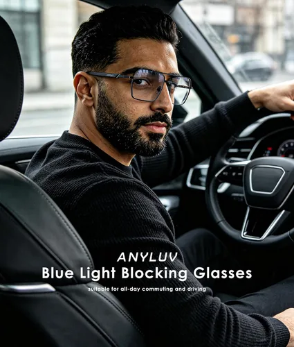 Vista 3 de ANYLUV Blue Light Glasses Men/Women, Blue Light Blocking Glasses, Computer Screen Blocker Eyes Protection Glasses