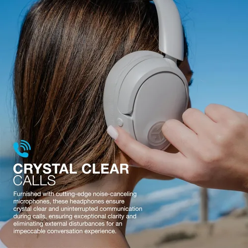 Vista 6 de JLab Auriculares inalámbricos JBuds Lux ANC, Cloud White, cancelación activa híbrida de ruido, sonido personalizable, compatible con audio espacial