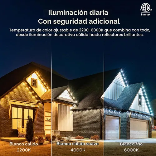 Vista 5 de Enshine Eternity - Luces permanentes para exteriores, 50 pies, 36 luces