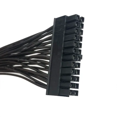 Vista 4 de GinTai ATX - Cable de extensión de fuente de alimentación de 24 pines, cable extensor PWM de 24 pines, cable trenzado (11.8 in)