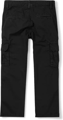 Vista 2 de OCHENTA Pantalones cortos cargo casuales para niños, pequeños y grandes, con múltiples bolsillos, pantalones militares de camuflaje militar