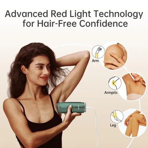 Vista 4 de Dispositivo de Depilación IPL de Enfriamiento por Hielo Amifiy para Uso Doméstico, Máquina de Depilación Láser Indolora para Mujeres y Hombres, 3