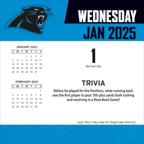 Vista 2 de Turner Sports Carolina Panthers 25998053032 - Calendario 2025