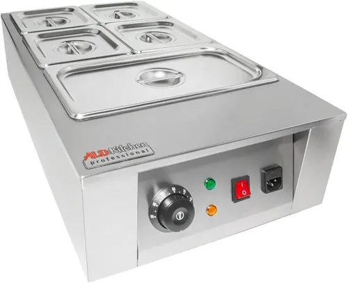 Vista 9 de ALDKitchen Máquina de fusión de chocolate Acero inoxidable Fondue de chocolate (5 tanques)
