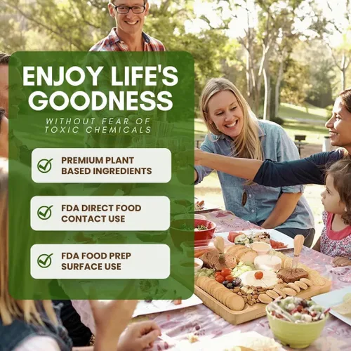 Vista 2 de Wood Master's Secret - Tabla de cortar no tóxica, apta para alimentos, acondicionador y sellador. Supera las regulaciones de superficies de contacto