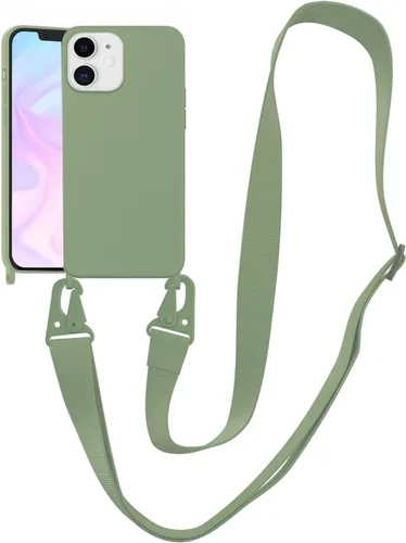Vista 105 de Funda compatible con iPhone 8 Plus, iPhone 7 Plus/6 Plus/6S Plus con cordón, funda cruzada para iPhone con correa ajustable de silicona para iPhone