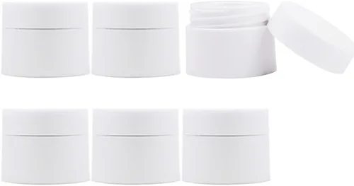 Vista 10 de Mini tarros de crema de 0.3 fl oz/0.35 oz, recipientes de muestras de maquillaje con tapas de boca ancha a prueba de fugas, tarros de plástico