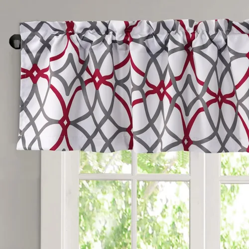 Vista 12 de H.VERSAILTEX Cenefas de cortina opacas para cocina/baño - Cenefas de ventana con aislamiento térmico para sala de estar/dormitorio con bolsillo