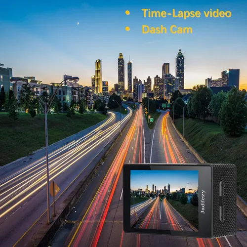 Vista 4 de Cámara de acción FHD 1080P 12MP, 98FT/30M Cámara impermeable subacuática con 2 baterías, cámara deportiva gran angular con kit de accesorios