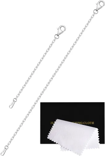 Vista 21 de Extensores de collar para mujer, chapados en oro de 14 quilates, extensores de collar duraderos, cadena de plata de ley 925 para pulsera y Dorado