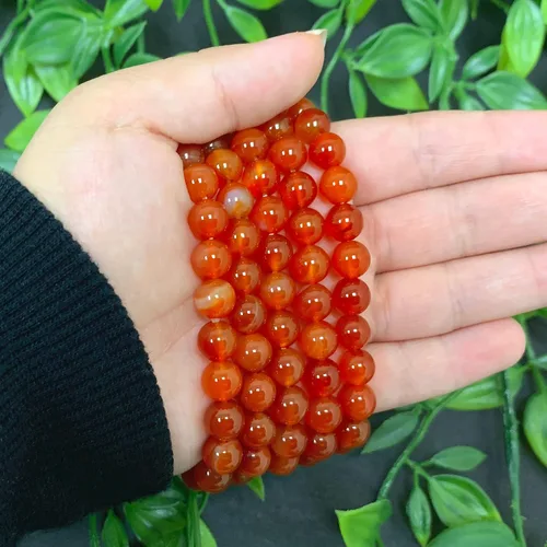 Vista 17 de Gem Avenue Handmade Round Bead Stretch Bracelet Unisex Natural Stone Beaded Jewelry for Men & Women, Elastic Wristband for Daily Wear