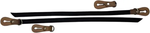 Vista 3 de Correas de nailon negro para montar toros para adultos, 5/8 "x 15", hecho en Brasil Master Bulls