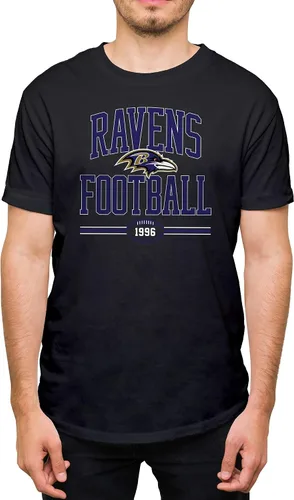 Vista 9 de Hybrid Sports NFL Football Arch - Officially Licensed Adult Short Sleeve Fan Tee for Men and Women
