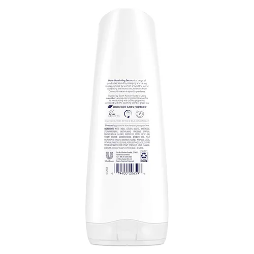 Vista 3 de Dove Nourishing Secrets - Acondicionador, paquete de 1 unidad Cool Moisture de 12.0 onzas líquidas