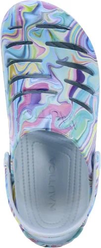 Vista 3 de Nautica Zuecos para mujer Sandalias deportivas deportivas Zapatos de agua sin cordones con correa trasera ajustable Zapatos deportivos de playa