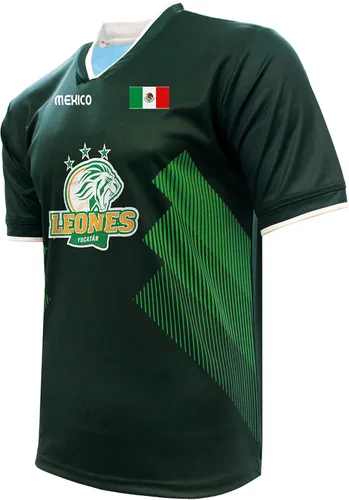 Vista 2 de Jersey México Leones de Yucatán 100% Poliéster_Hecho en México