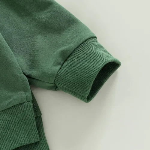 Vista 69 de Sudadera unisex de algodón de color sólido para bebé, camiseta de manga larga con cuello redondo