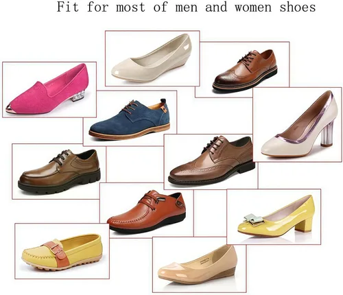 Vista 8 de Plástico práctico hombres y mujeres portátil tradicional zapato árbol tallador arranque titular camilla con tensión primavera bobina negro, Negro