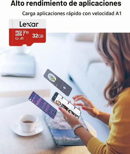 Vista 6 de Lexar Tarjeta de memoria flash microSDHC UHS-I microSDHC de la serie E de 32 GB x1