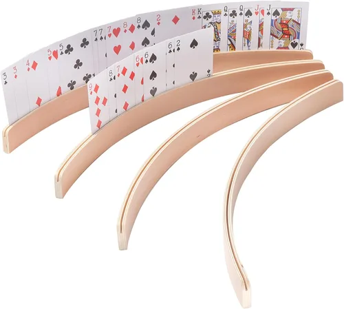Vista 10 de GSE Games & Sports Expert Bandeja Giratoria para Cartas Canasta de 2 Mazos, Portacartas Giratorio de Doble Mazo 360°, Soportes Giratorios de Cartas