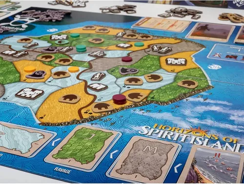 Vista 2 de Greater Than Games Horizons of Spirit Island Juego de mesa de estrategia cooperativa 1 a 3 jugadores 90+ minutos A partir de 14 años