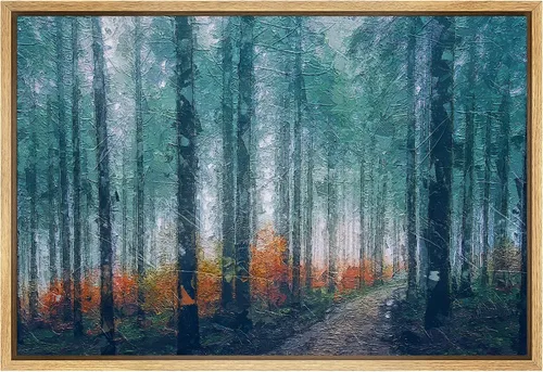 Vista 32 de SIGNFORD Lienzo impreso para pared, puesta de sol, campo de girasol, naturaleza, desierto, paisaje decorativo, relajante, tranquilo, para sala