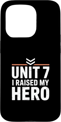 Vista 14 de Unit 7 I Raised My Hero Military Parent Pride Case for iPhone 17