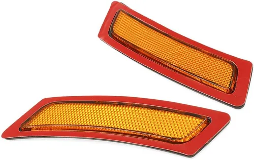 Vista 8 de Reflector de luces marcadoras laterales del parachoques delantero compatible con BMW F10/F11 Serie 5 528i 528ix 535i 550i 2011-2016 (lente ámbar)