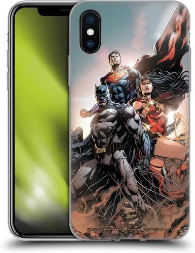 Vista 80 de Head Case Designs Funda de gel con licencia oficial de la Liga de la Justicia DC Comics #10 Darkseid War Comic Book Cover