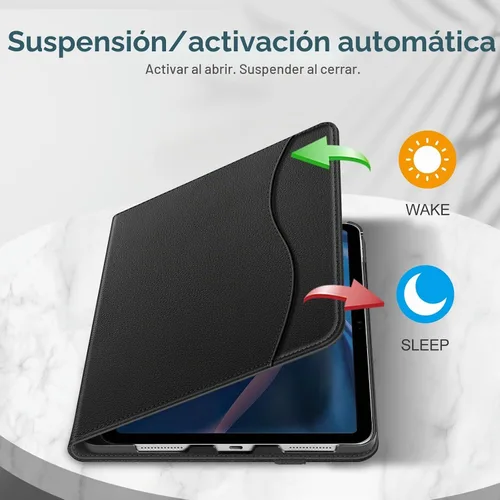 Vista 3 de Fintie Funda tipo libro para iPad (A16) de 11ª generación de 11 pulgadas Negro