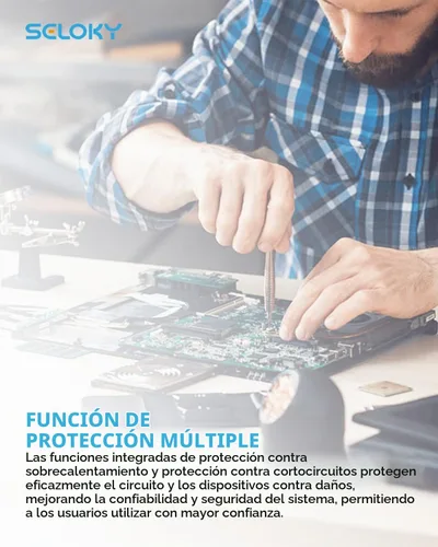 Vista 7 de LM2596 Módulo Convertidor de Potencia CC-CC Buck, Regulador de Voltaje Ajustable de 4-40V a 1.25-37V Convertidor Buck con Pantalla de Voltaje LED
