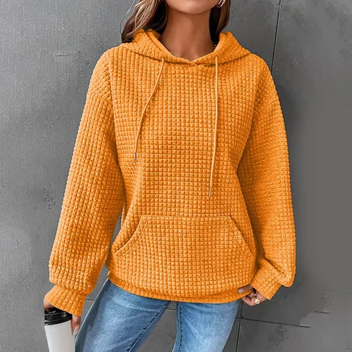 Vista 27 de SHAOBGE Sudaderas con capucha de gran tamaño para mujer, sudaderas con capucha para entrenamiento, suéteres casuales y cómodos trajes de moda