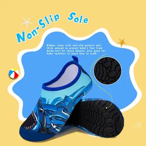 Vista 5 de Zapatos acuáticos, antideslizantes, de secado rápido, para playa, natación, caminata, para niños pequeños