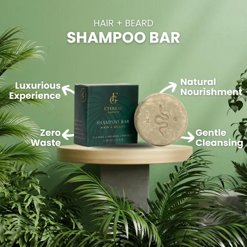 Vista 5 de Barra de champú para cabello y barba, 2.38 onzas, limpia, nutre, protege