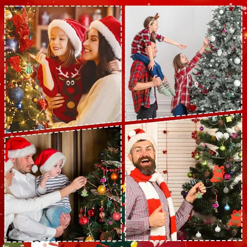 Vista 6 de Adornos de Rana Verde para Árbol de Navidad - Adornos de Rana de Navidad de Metal Adornos de Rana Verde Weihnachtsgurke Decoración de Navidad