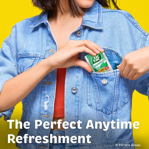 Vista 6 de Tic Tac Freshmints, mentas de aliento para llevar, mentas de bolsillo, 100 piezas, paquete de 12 unidades a granel, 1.7 onzas cada una