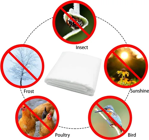 Vista 2 de Alpurple - Cubiertas de invierno para plantas con protección contra la congelación - Cubierta cálida rectangular para protección de plantas, manta