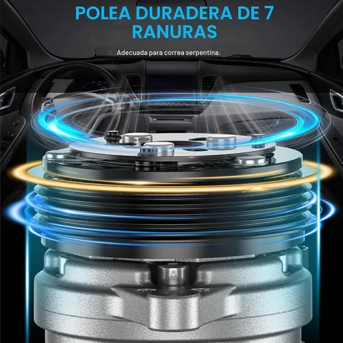 Vista 3 de Compresor de CA con embrague - Compatible con 68677 - Compatible con Toyota Tacoma 2.7L 4.0L 2005-2015