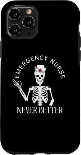 Vista 10 de iPhone 14 Funny ER Nurse ED Enfermera Sala de Emergencias Enfermera Halloween Regalos Caso
