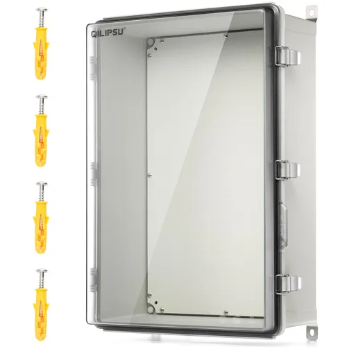 Vista 19 de QILIPSU UL94-V0 Caja eléctrica al aire libre 8.3"x6.3"x3.9" Caja de conexiones impermeable resistente a la intemperie PC/ABS aleación de plástico